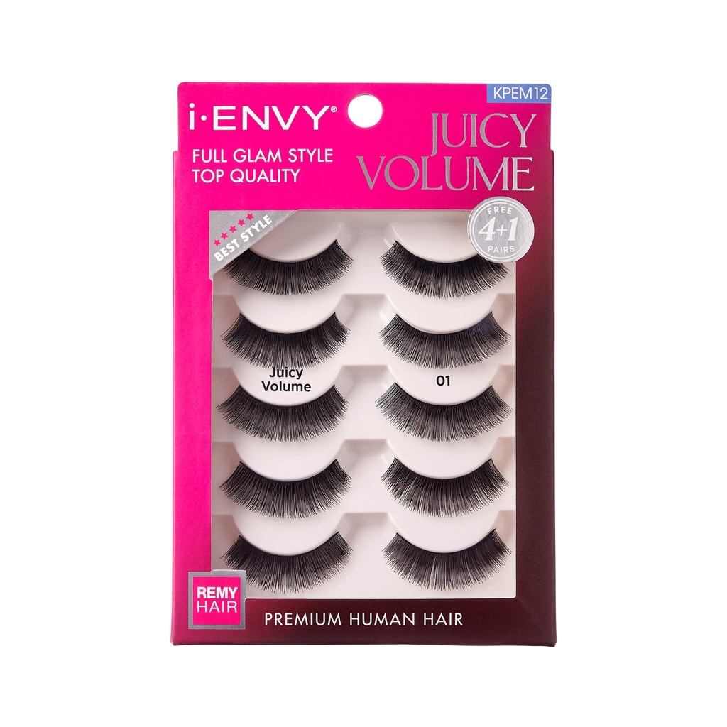 Juicy Volume Premium Human Hair Lashes Multi Pack
