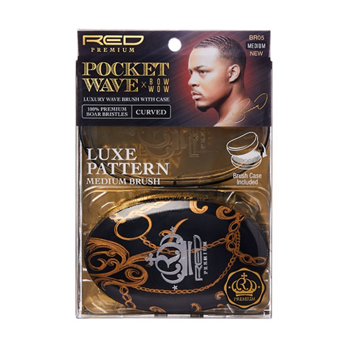 BOW WOW X Pocket Wave Medium Boar Brush with Case