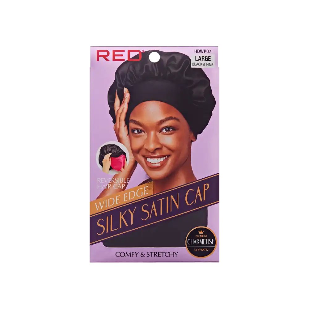 Reversible Silky Satin Hair Cap