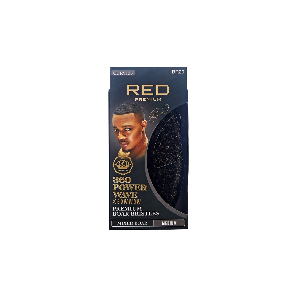 BOW WOW X 360 Power Wave Medium Boar Brush