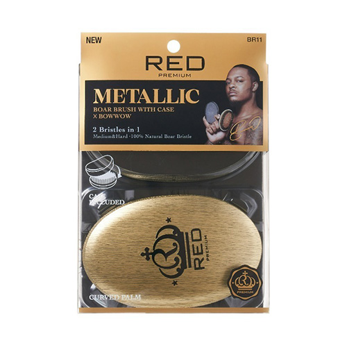 BOW WOW X Pocket Wave Premium Metallic 2-in-1 Boar Brush with Case