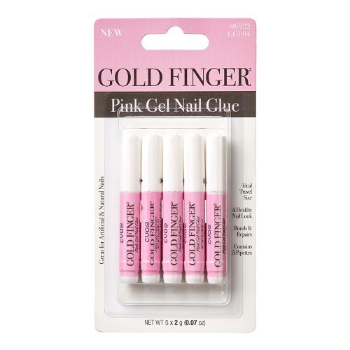 Pink Gel Nail Glue (5pcs) Fast Drying & Super Strong