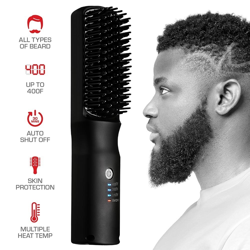 Beard & Hair Straightener With Adjustable Temperature Settings