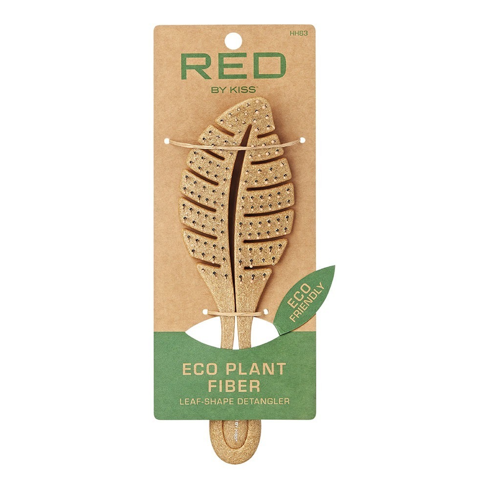 Eco Plant Fiber Leaf Shape Detangler Brush