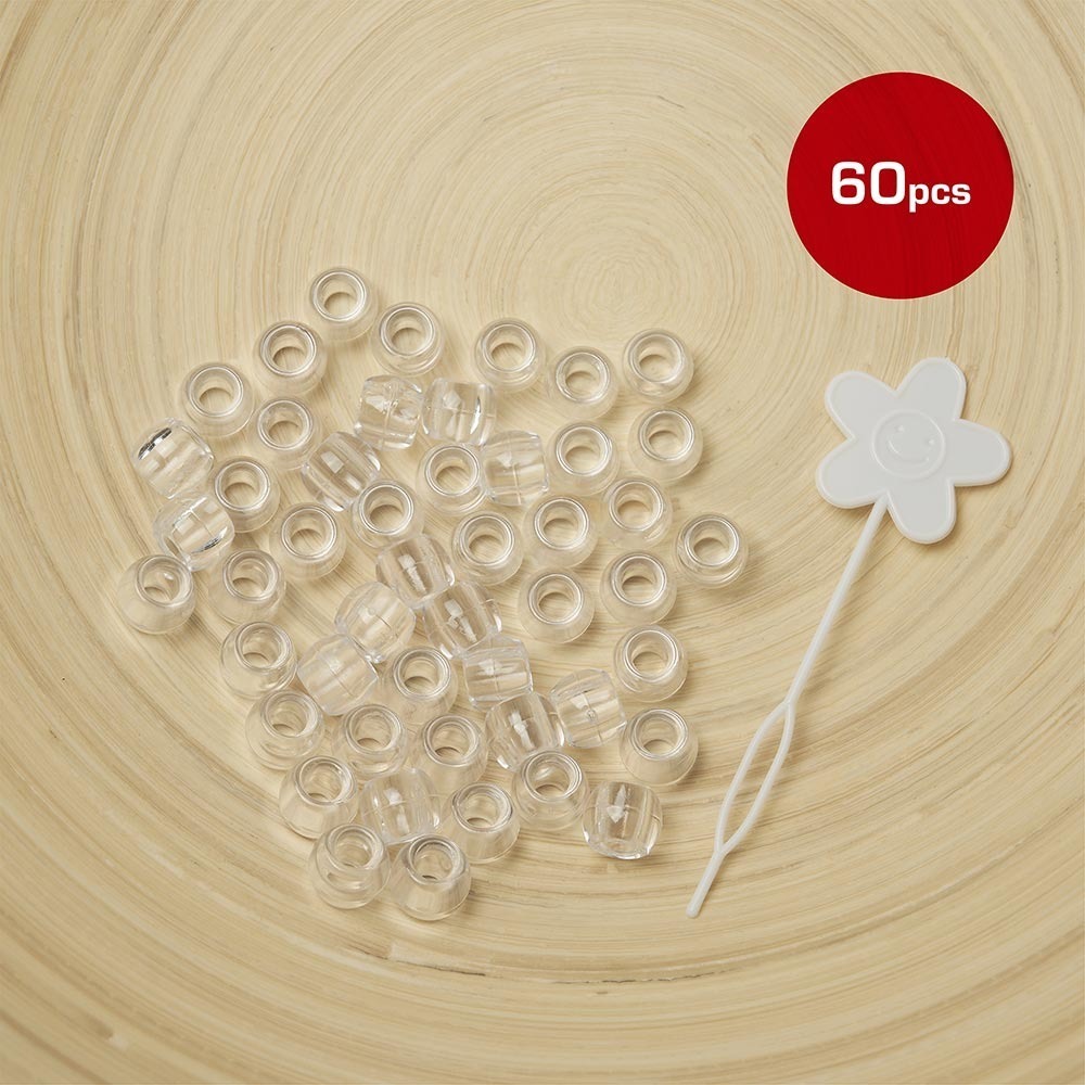 Large Hair Beads (60pcs)