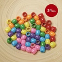 Jumbo Vivid Assorted Hair Beads (63pcs)