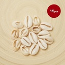 Shell Shaped Hair Beads (15pcs)