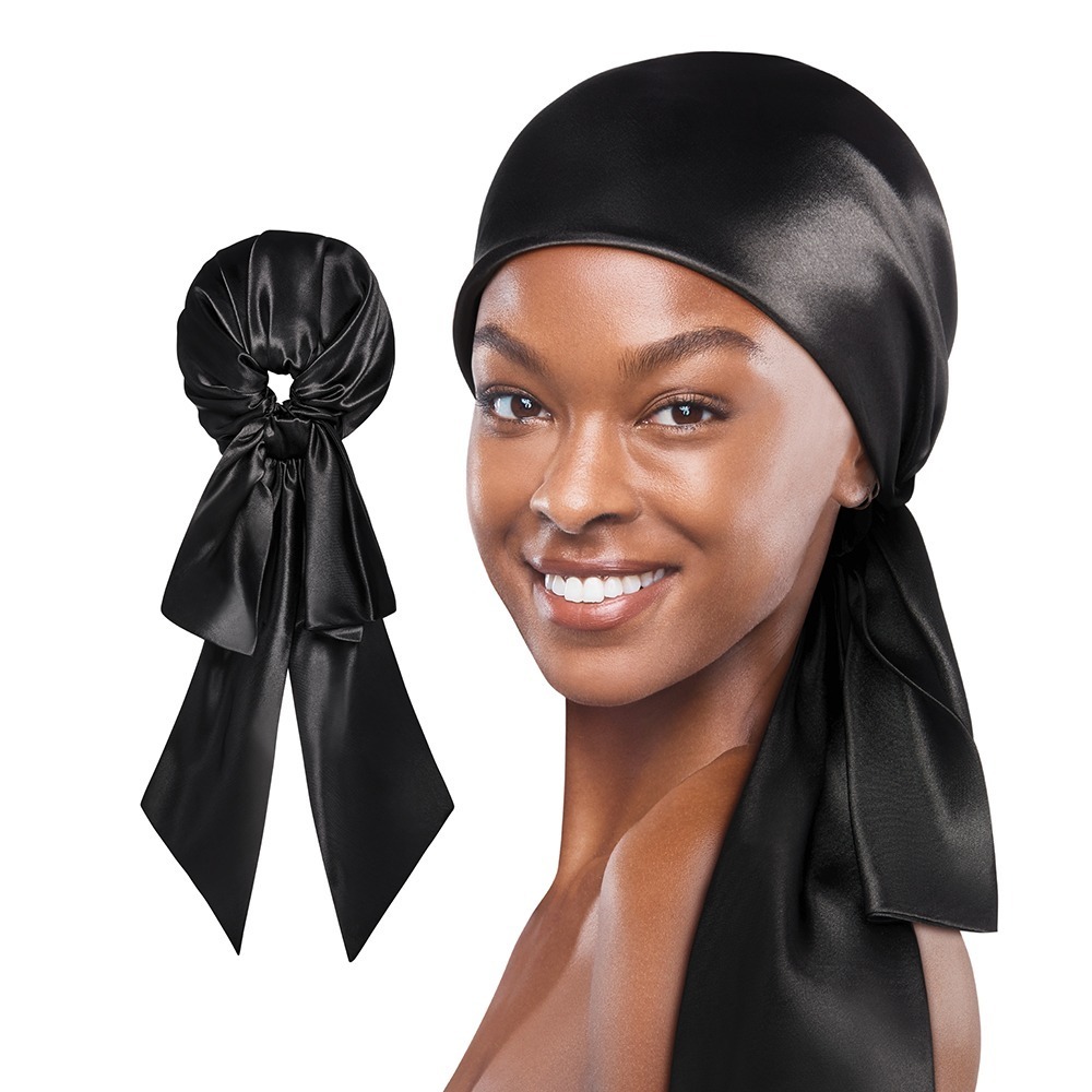 Pre-Tied Satin Glam Wrap