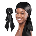 Pre-Tied Satin Glam Wrap