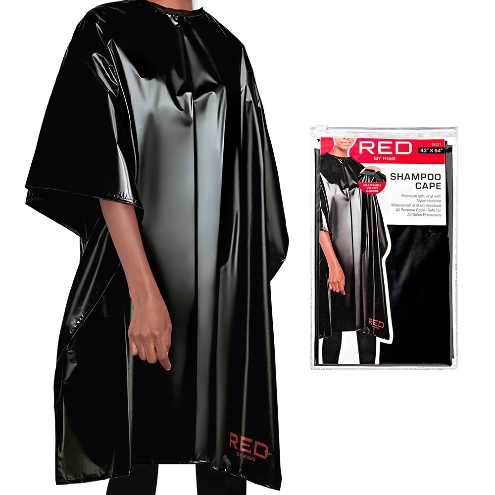 Shampoo Soft Vinyl Cape - Black
