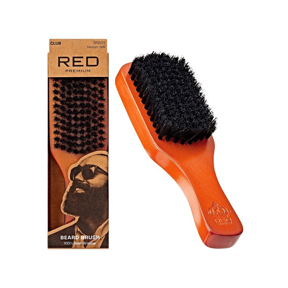 Premium Beard Medium Soft Club Brush