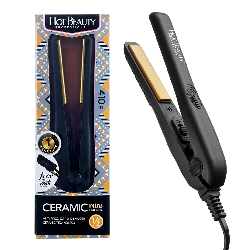 Ceramic Mini Flat Iron Black