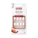 Salon Acrylic French Wider Fit Nails - High Price