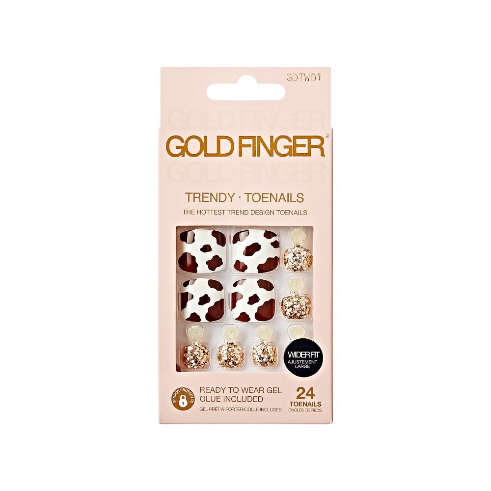 Trendy Wider Fit Toenails - Cow Said