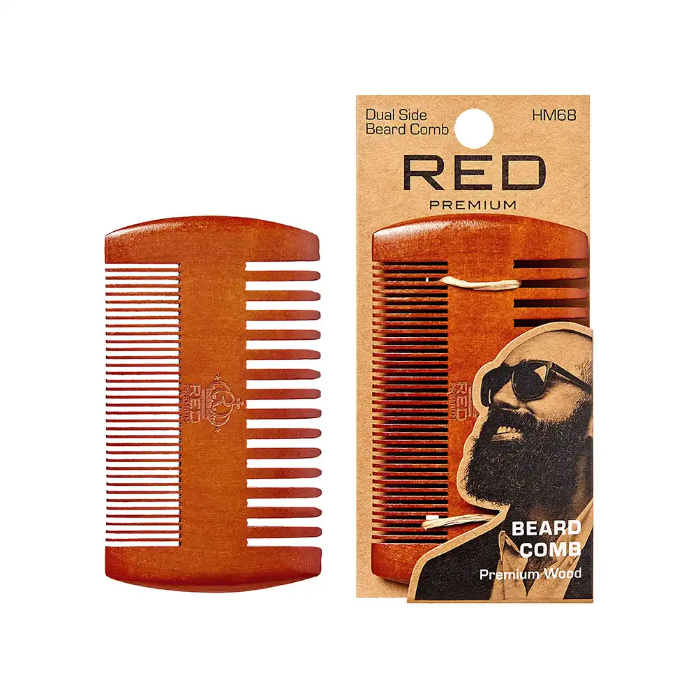 Premium Wood Dual Side Beard Comb