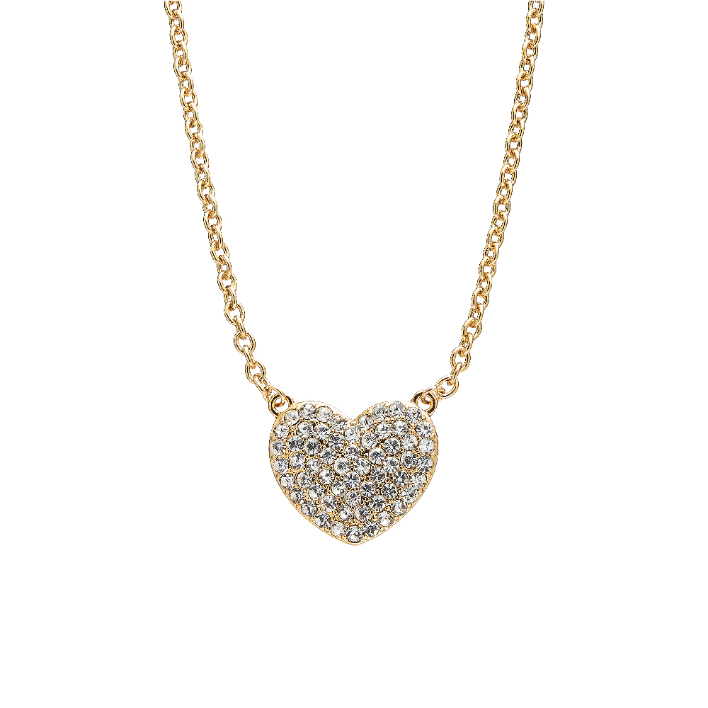 14K Gold Plated Heart Charm Chain Necklace