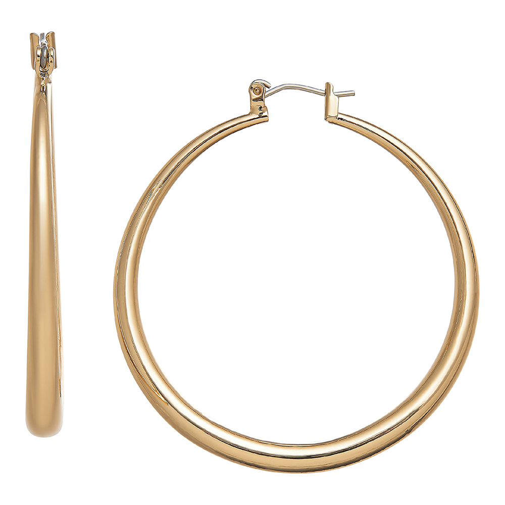 Gold / Silver Plated Hollow Hoop Earrings