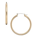 Gold Plated Thick Pincatch Hoop Earrings