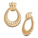 Gold Textured Drop Earrings