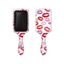 Square Paddle Designed Brush - Kisses