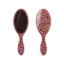 Oval Designed Brush - Pink Leopard