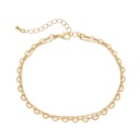 14K Gold Plated Heart Chain Anklet