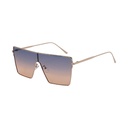 Oversized Flat Top Gradient Sunglasses #53