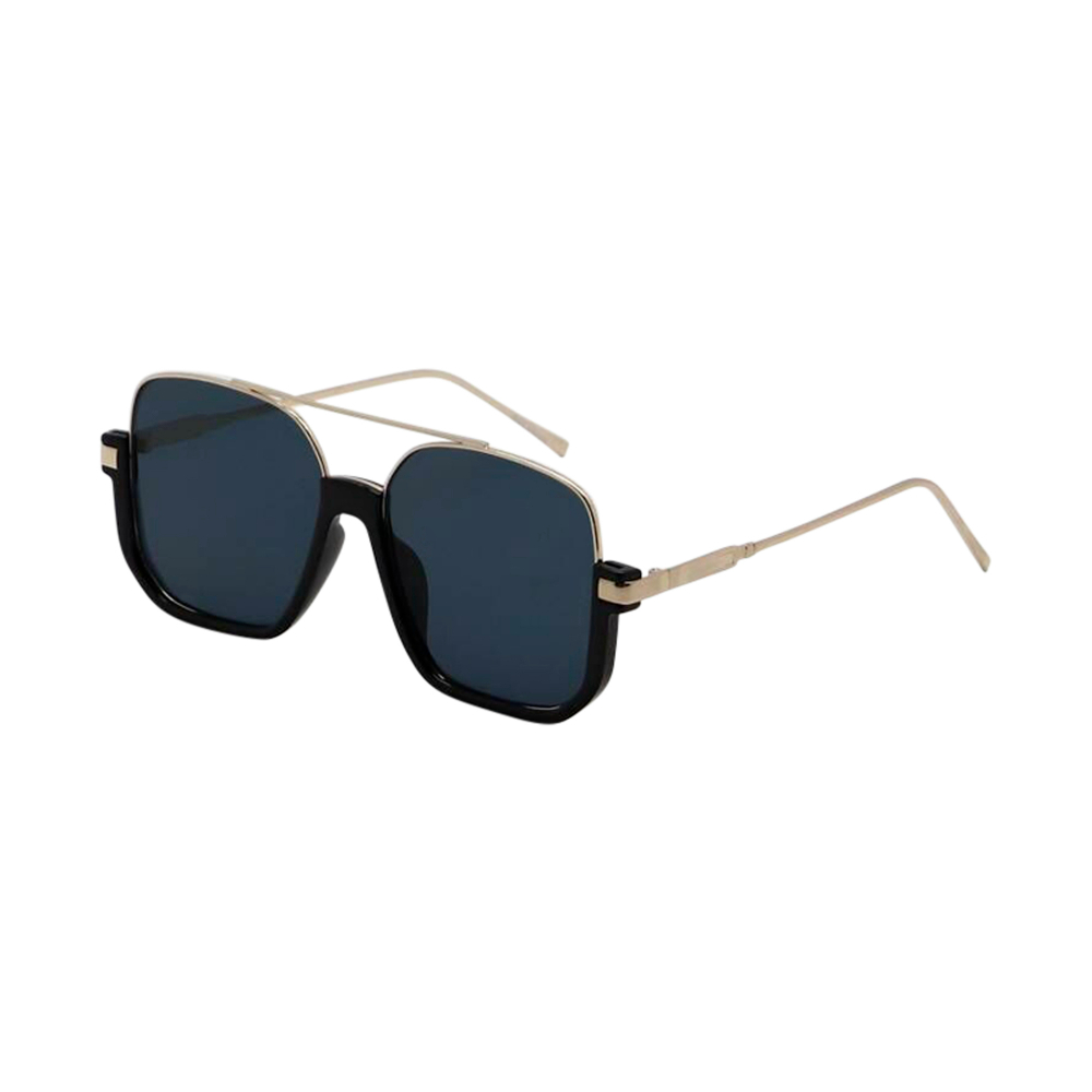 Double Bridge Round Square Sunglasses #55