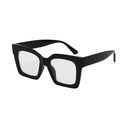 Oversized Square Black Eyeglasses #28