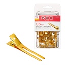 Gold Double Prong Clip 1 3/4"