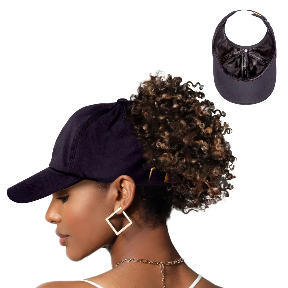 Adjustable Satin Lined Backless Baseball Cap