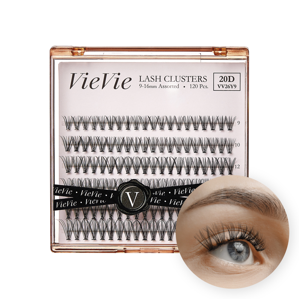 Natural Wispy Narrow Cluster Lashes 120pcs