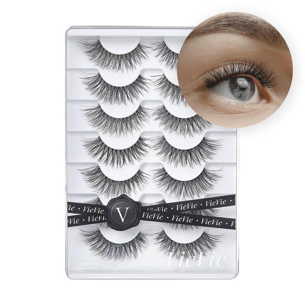Wispy Faux Mink False Lashes – 7 Pairs