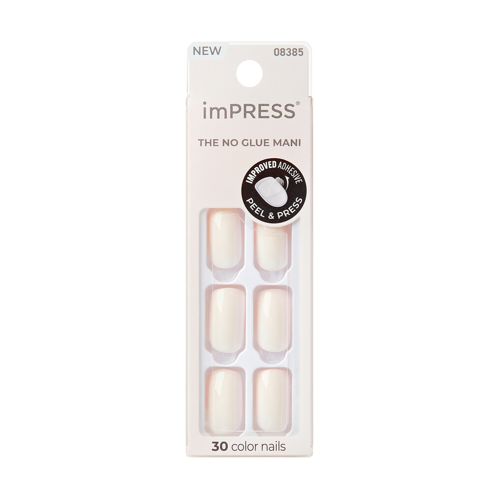 KISS imPRESS No Glue Mani – Nudes & Neutrals Press-On Nails, 30pcs