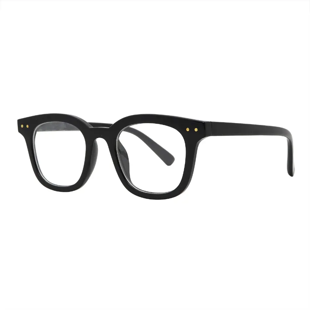 Thick Rounded Square Frame with Clear Lens – Retro 90s Inspired Fashion Glasses #20