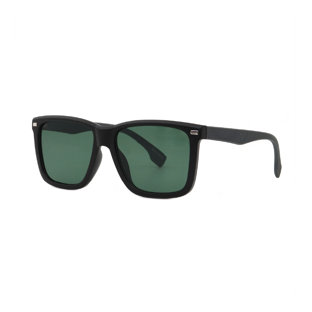 Bold Black Square Frame with Dark UV400 Lens – Lightweight Retro Sunglasses for Men #05